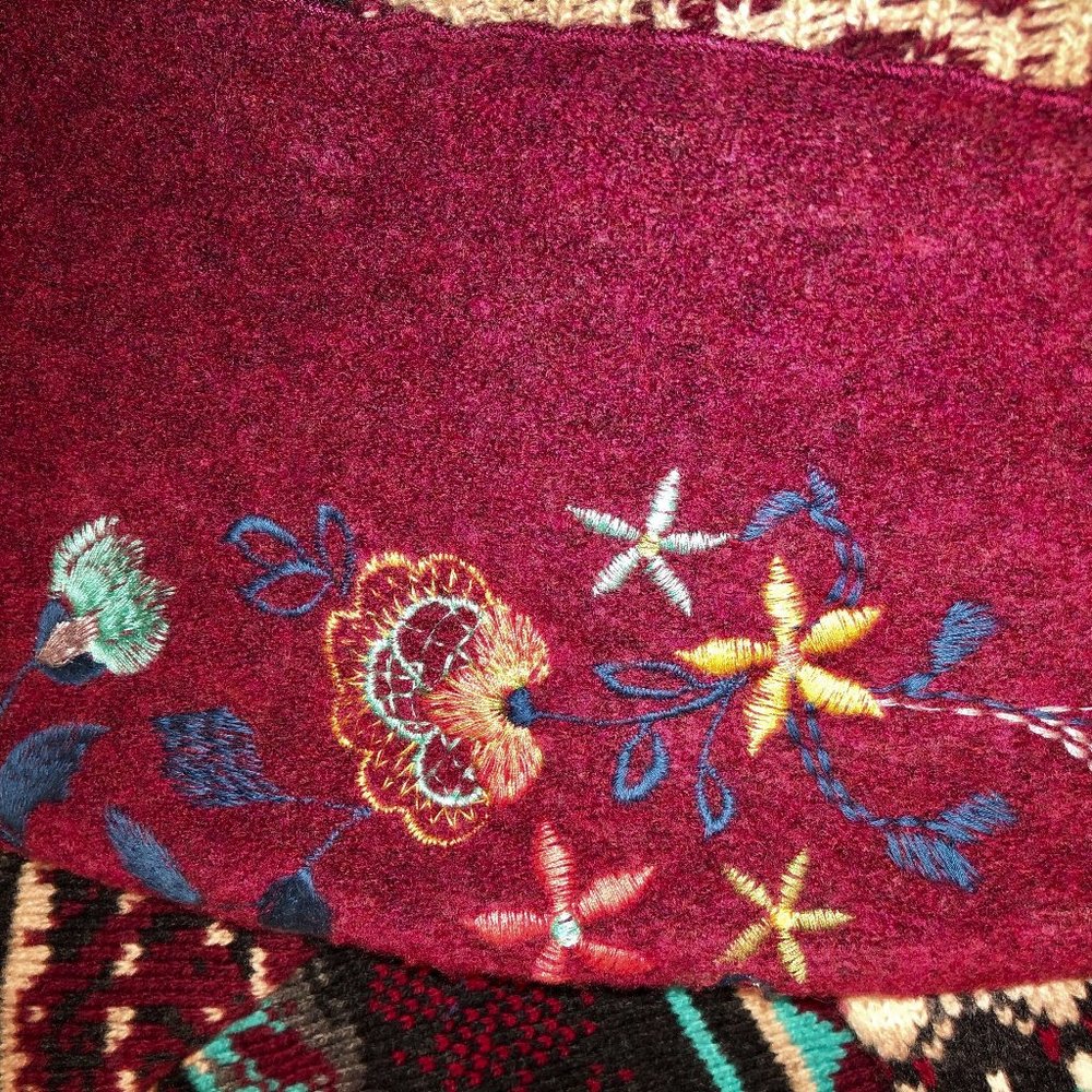 Nwt Ivko Embroidered Wool Multiple Patterns Coat … - image 7